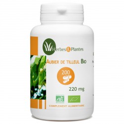Aubier de Tilleul Bio - 220 mg - 200 gélules végétales - Herbes & Plantes