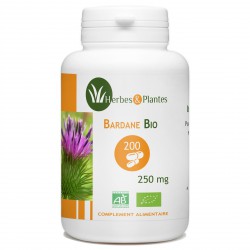 Bardane Bio - 250mg - 200 gélules végétales - Herbes & Plantes