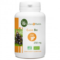 Cassis Bio - 250 mg - 200 gélules végétales - Herbes & Plantes