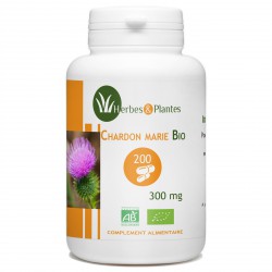Chardon Marie Bio - 300 mg - 200 gélules - Herbes & Plantes