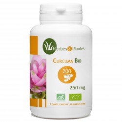 Curcuma Bio - 250 mg - 200 gélules végétales - Herbes & Plantes