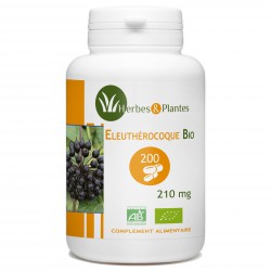 Eleuthérocoque Bio - 210 mg - 200 gélules végétales - Herbes & Plantes