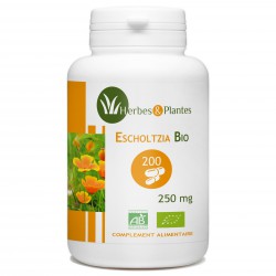 Escholtzia Bio - 240 mg - 200 gélules végétales - Herbes & Plantes