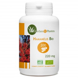 Hamamélis Bio - 220 mg - 200 gélules végétales - Herbes & Plantes