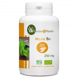 Mélisse feuille Bio - 250 mg - 200 gélules végétales - Herbes & Plantes