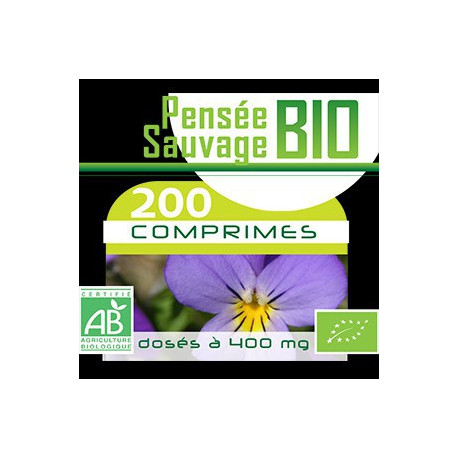 200 Comprimes Pensée Sauvage Bio 400 mg