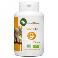 Olivier Bio - 200 mg - 200 gélules végétales - Herbes & Plantes
