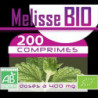 Mélisse Bio 400 mg - 200 Comprimés