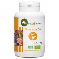 Vigne Rouge Bio - 250 mg - 200 gélules végétales - Herbes & Plantes