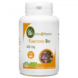 Fumeterre Bio - 400 mg - 200 comprimés - Herbes & Plantes