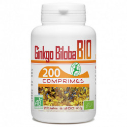 Ginkgo Biloba Bio - 200 comprimés à 300 mg