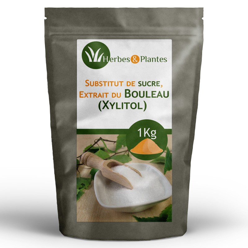 Xylitol naturel de bouleau FLORE ALPES - 1kg, xylitol sucre de bouleau 1kg  