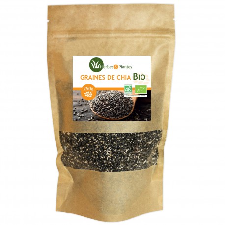 Graine de Chia Bio - 250g - Herbes & Plantes