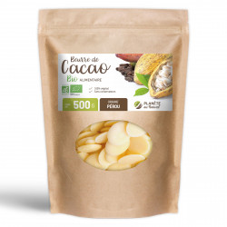 Beurre de Cacao Bio en pastilles – 500g