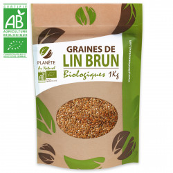 Graines de Lin Brun Biologiques - 1kg (Linum usitatissimum)