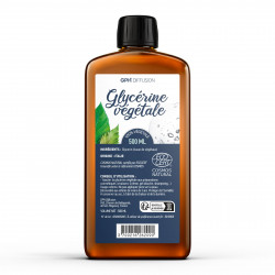 Glycérine Végétale - 500g + 25% - 500ml