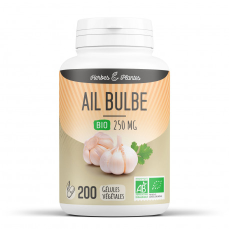 Ail Bio - 280 mg - 200 gélules végétales - Herbes & Plantes