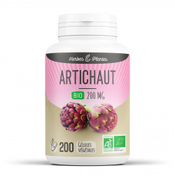 Artichaut Bio - 200 mg - 200 gélules végétales - Herbes & Plantes