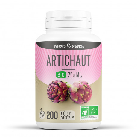 Artichaut Bio - 200 mg - 200 gélules végétales - Herbes & Plantes