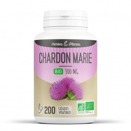 Chardon Marie Bio - 300 mg - 200 gélules - Herbes & Plantes