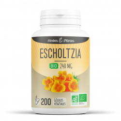 Escholtzia Bio - 240 mg - 200 gélules végétales - Herbes & Plantes