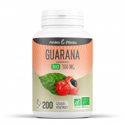 Guarana Bio - 300mg - 200 gélules végétales - Herbes & Plantes