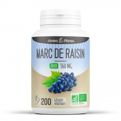 Marc de Raisin Bio - 250mg - 200 gélules végétales - Herbes & Plantes