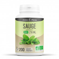 Sauge Bio - 250 mg - 200 gélules végétales - Herbes & Plantes