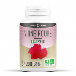 Vigne Rouge Bio - 250 mg - 200 gélules végétales - Herbes & Plantes