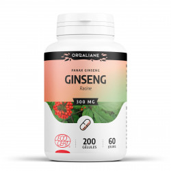 Ginseng Rouge Bio - 200 gélules à 300 mg