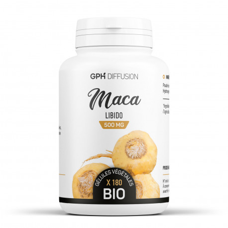 Maca du pérou Biologique - 180 gélules à 500 mg