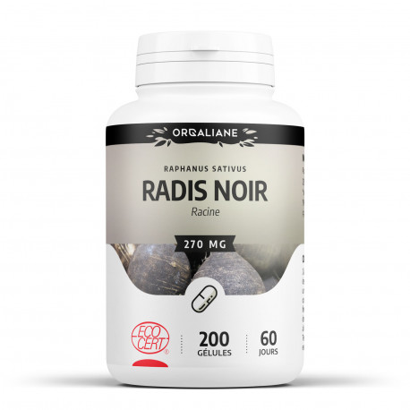 Radis Noir Bio - 200 gélules à 270 mg