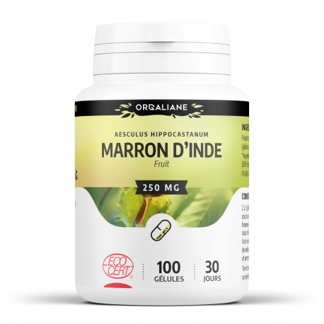 Marron d'Inde Bio - 250 mg - 100 gélules