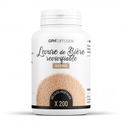 Levure de Bière Bio - 320mg - 200 gélules végétales