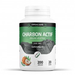 Charbon végétal -200 gélules à 200 mg