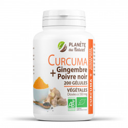 Curcuma Tonic Bio - 300 mg - 200 gélules végétales