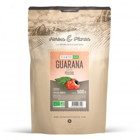 Guarana bio - 500 gr de poudre