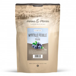 Myrtille Feuille poudre 1 kg