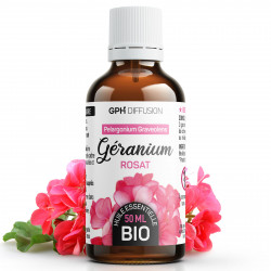 Huile Essentielle de Geranium Rosat Bio 50ml