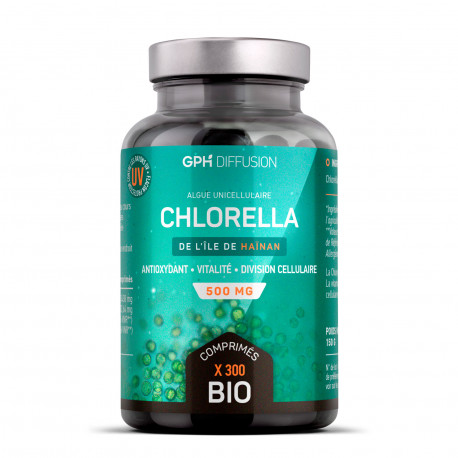 Chlorella bio - 300 comprimés à 500 mg