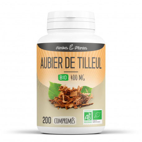Aubier de tilleul Bio - 400 mg - 200 comprimés - Herbes & Plantes