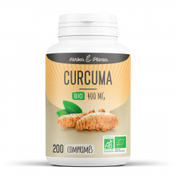 Curcuma Bio - 400 mg - 200 comprimés - Herbes & Plantes