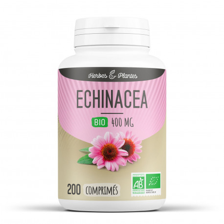 Echinacéa Bio- 400 mg - 200 comprimés - Herbes & Plantes