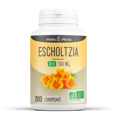 Escholtzia Bio - 400mg - 200 comprimés - Herbes & Plantes