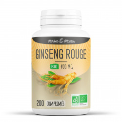 Ginseng Rouge Bio - 400 mg - 200 comprimés - Herbes & Plantes