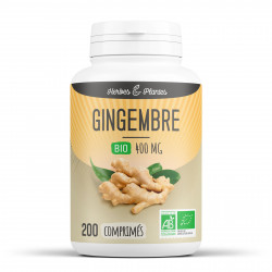 Gingembre Bio - 400 mg - 200 comprimés - Herbes & Plantes