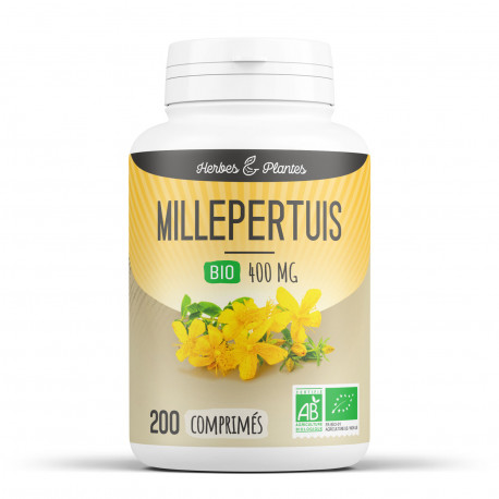 Millepertuis Bio - 400 mg - 200 comprimés - Herbes & Plantes