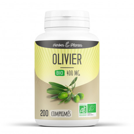Olivier Bio - 400 mg - 200 comprimés - Herbes & Plantes