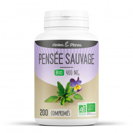 Pensée Sauvage Bio - 400 mg - 200 comprimés - Herbes & Plantes