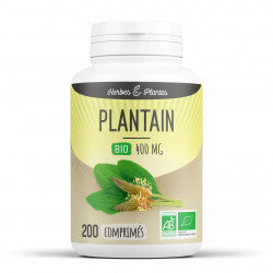 Plantain Bio - 400 mg - 200 comprimés - Herbes & Plantes